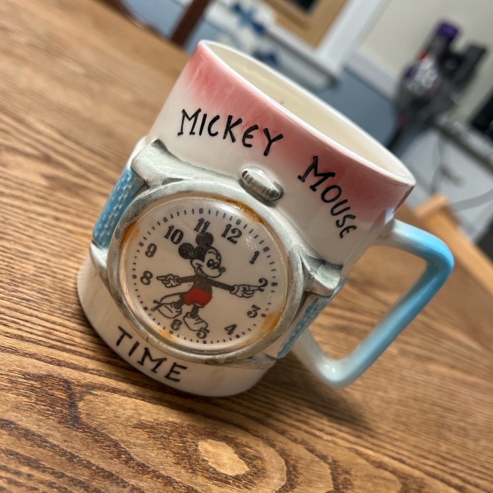 Mickey Mouse Time Mug - Red, Blue, Silver